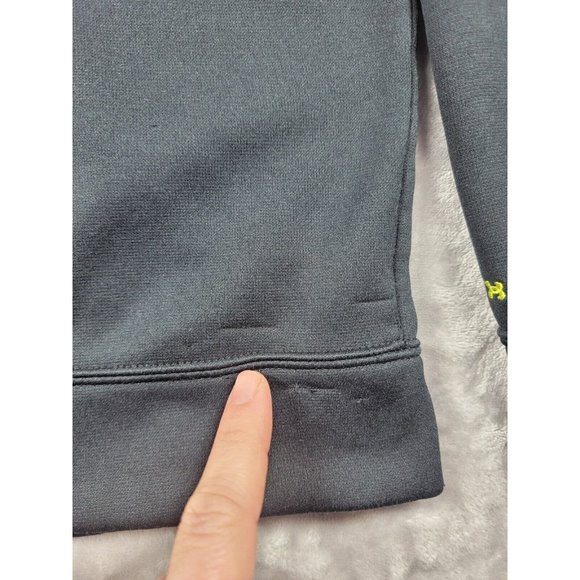 Under‎ Armour Hoodie Mens Medium Black Wounded Warrior Project Pullover Storm 1 - Picture 6 of 9